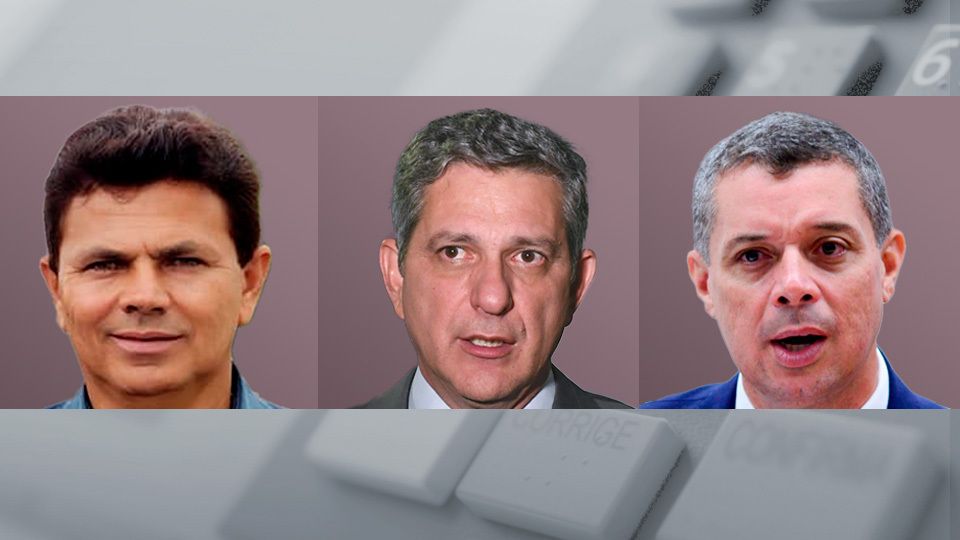 Da esquerda para a direita: Valmir de Francisquinho (PL), Rogério Carvalho (PT) e Fábio Mitidieri (PSD)