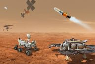 Nasa anuncia helicópteros em sua missão para trazer amostras de Marte em 2033