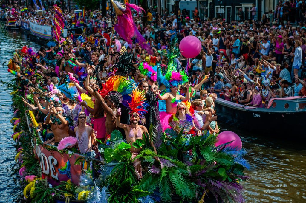Annual Pride Canal Parade Held In Amsterdam
