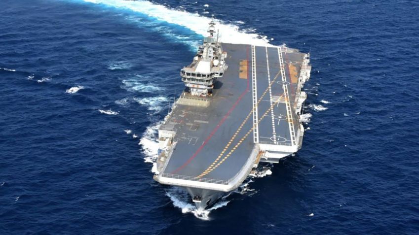O Vikrant tem um alcance de 13.890 quilômetros. Reprodução/RamNaresh1/Marinha Indiana