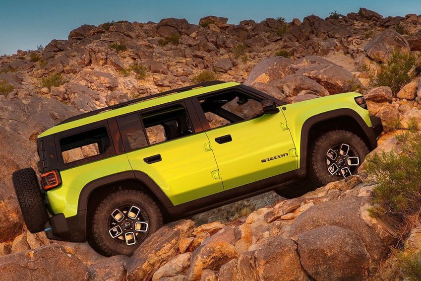 O Jeep Recon totalmente elétrico será capaz de enfrentar trilhas off-road difíceis, diz a empresa / Divulgação/ Stellantis
