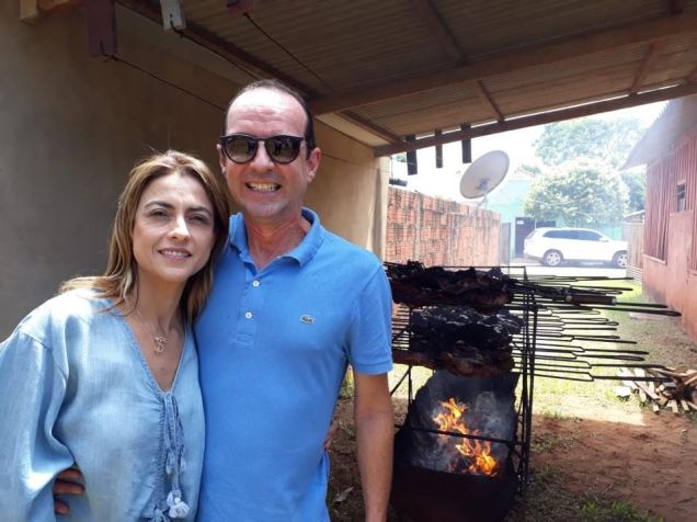 Soraya Thronicke junto a seu marido / Divulgação