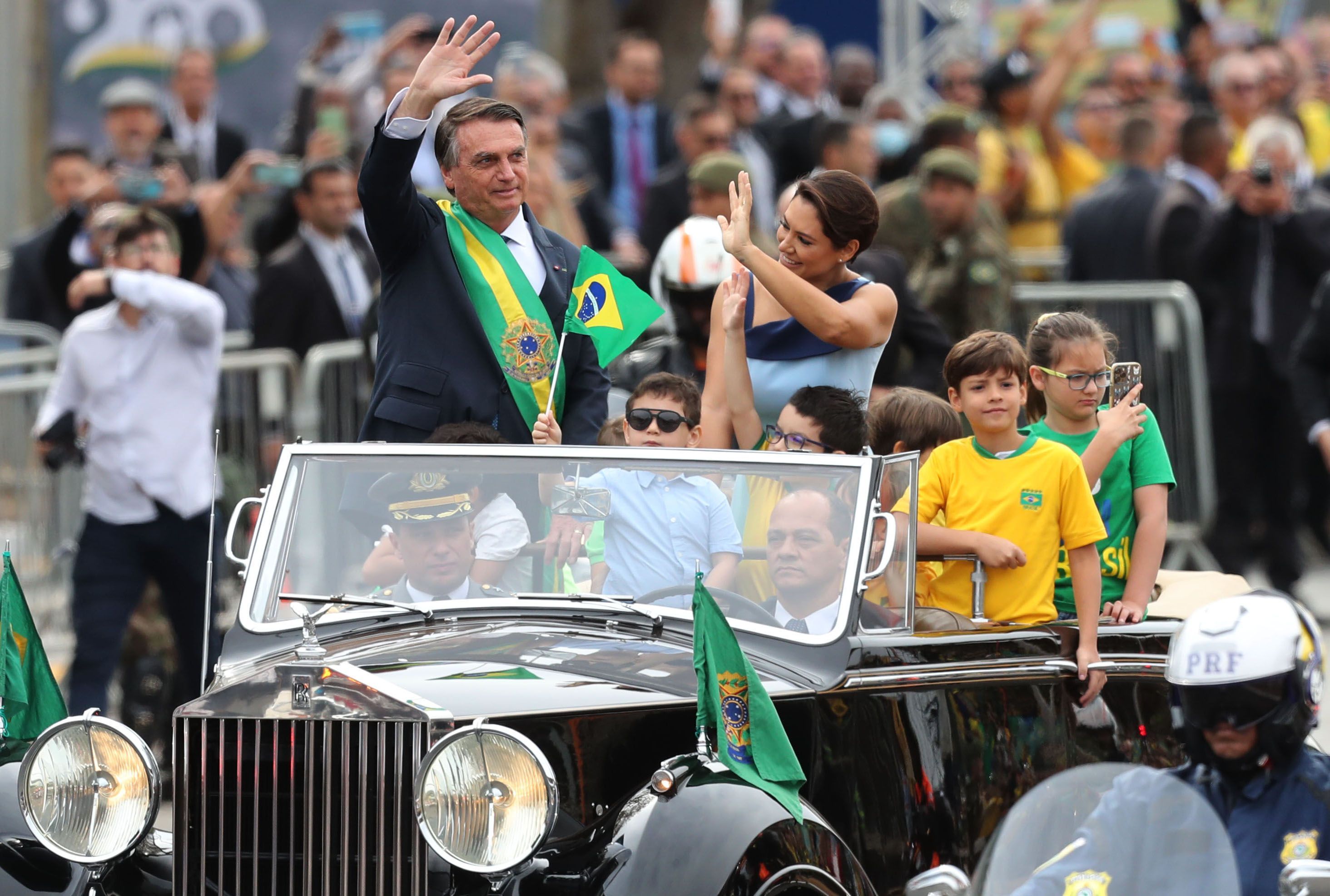 Bolsonaro no desfile do 7 de Setembro em Brasília