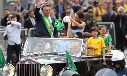 Bolsonaro no desfile do 7 de Setembro em Brasília
