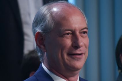 O candidato na disputa pelo Palácio do Planalto, Ciro Gomes (PDT), no debate entre presidenciáveis promovido pela TV Globo