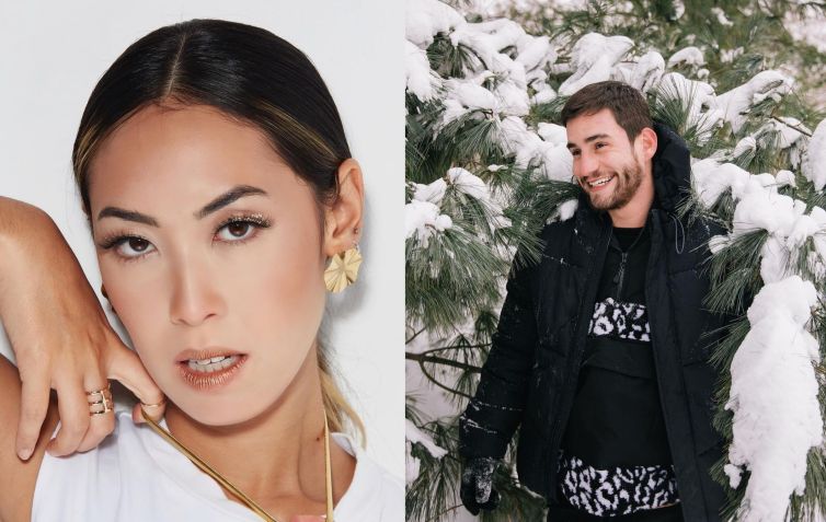 A atriz Ana Hikari e o influenciador Klébio Damas / Redes sociais