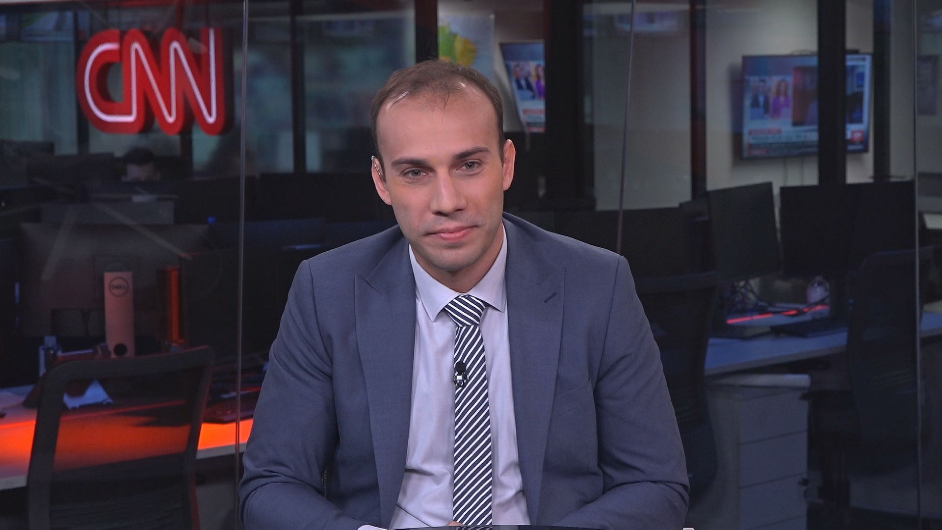 Andrei Roman, cientista político e CEO da AtlasIntel / Reprodução/ CNN Brasil
