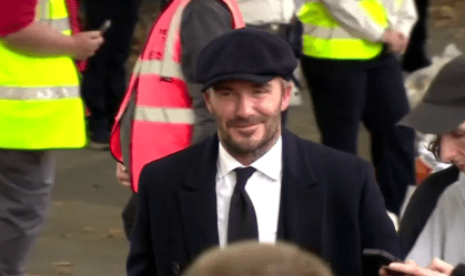 David Beckham enfrenta fila quilométrica para ver o caixão da rainha