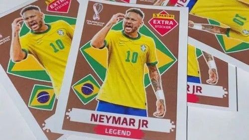 "Réplicas idênticas" de figurinhas raras de Neymar Jr do álbum da Copa do Mundo Catar 2022, da Panini, são vendidas pela internet