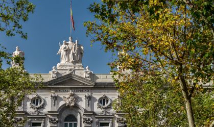 Fachada do Supremo Tribunal de Espanha