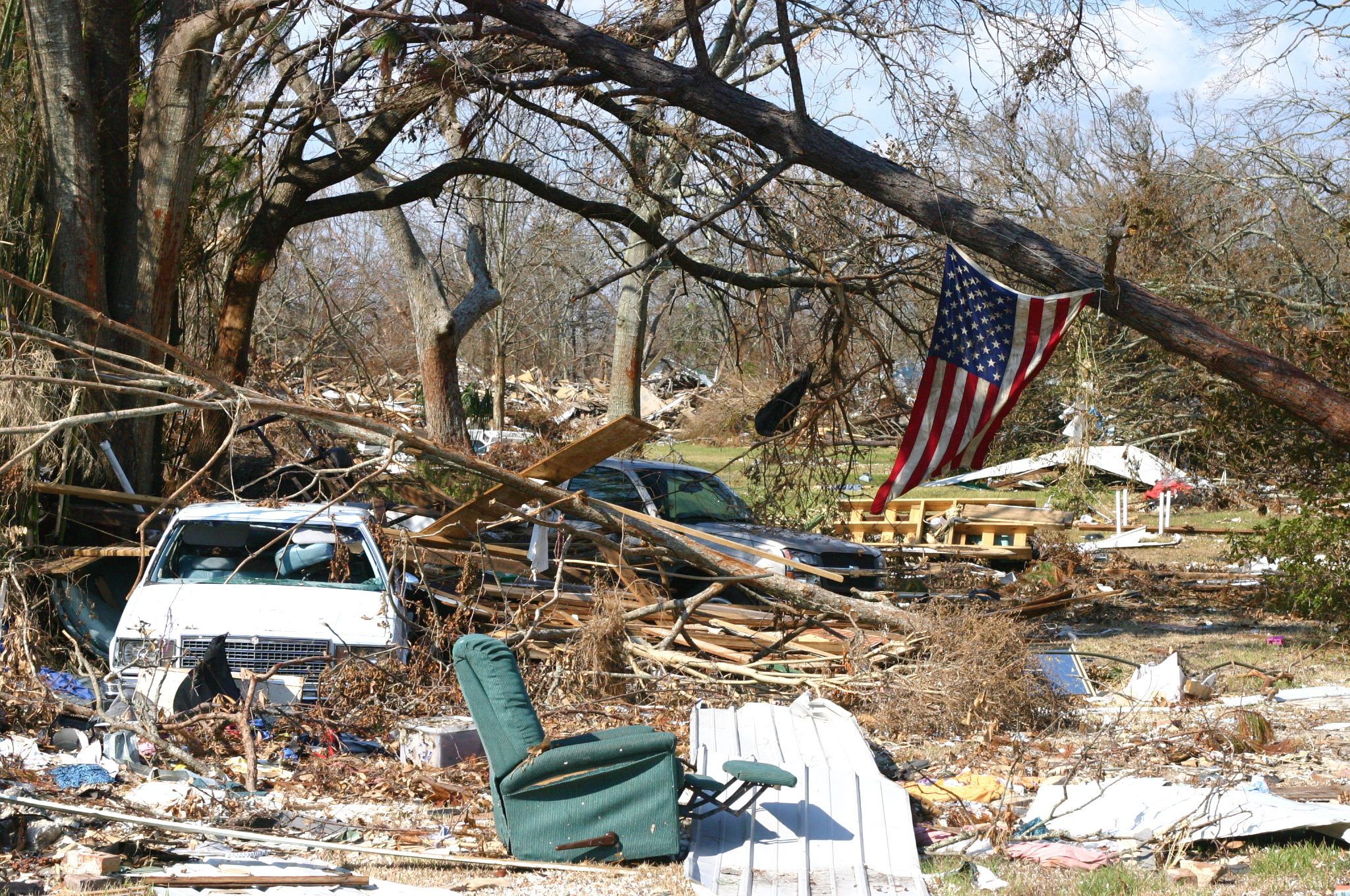 Passagem do furacão Katrina pelos EUA / Getty Images