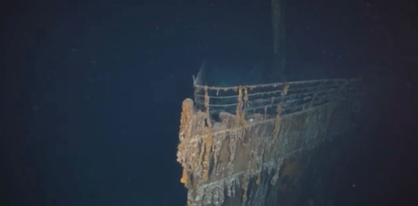 Expedição compartilha filmagem 8K do Titanic