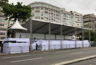 Prefeitura monta palanque em Copacabana; 7 de Setembro terá 1.800 PMs extras