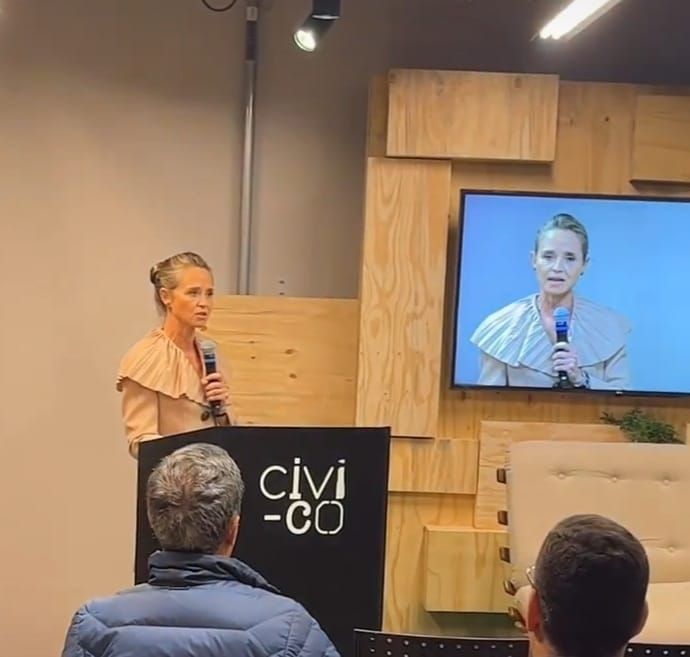 A presidente do Instituto Humanitas360, Patrícia Vilela, que abriu o evento na manhã desta sexta (16/09). / Arquivo Cannabis Thinking