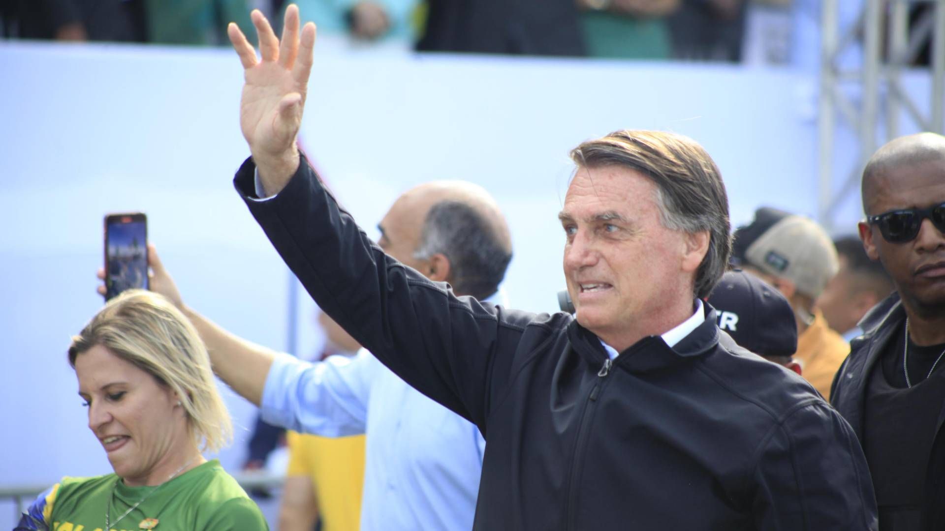 O presidente Jair Bolsonaro em Copacabana, no Rio de Janeiro, na comemoração do bicentenário da Independência