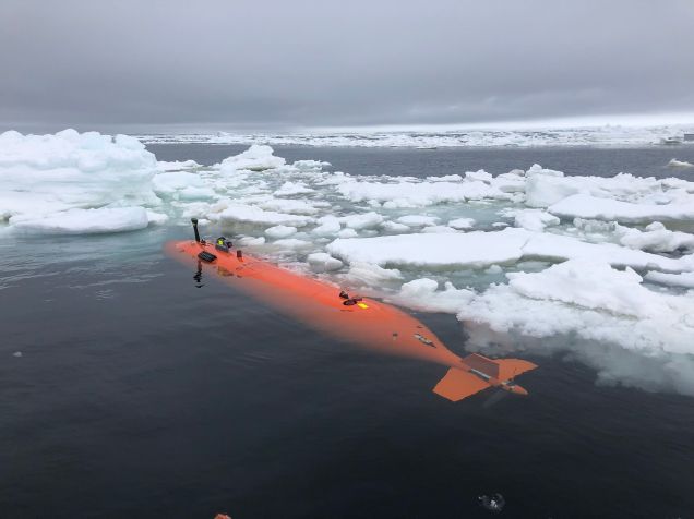 Veículo submarino perto da geleira Thwaites / Anna Wåhlin/University of Gothenburg