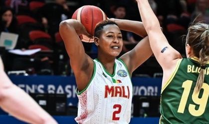 Salimatou Kourouma, jogadora de basquete do Mali envolvida em briga na zona mista, durante jogo contra a Austrália pela Copa do Mundo Feminina 2022