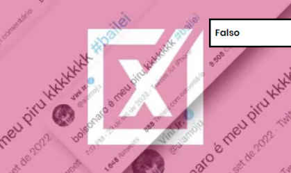 Vini Jr não criticou Bolsonaro no Twitter; postagem é de outro usuário