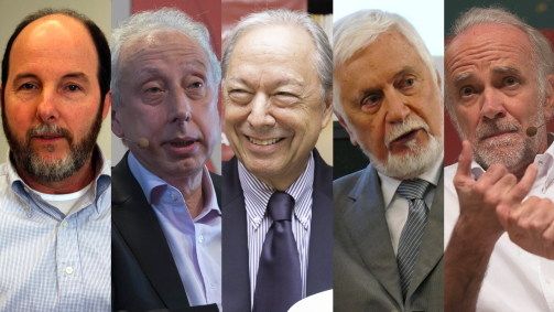 Armínio Fraga, Pérsio Arida, Pedro Malan, Edmar Bacha e André Lara Resende