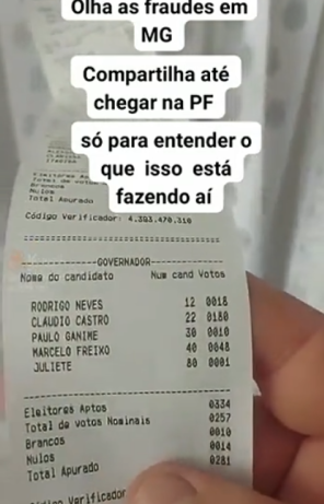 | Print do momento em que é possível ver os nomes dos candidatos a Governador do Rio de Janeiro no vídeo / Projeto Comprova