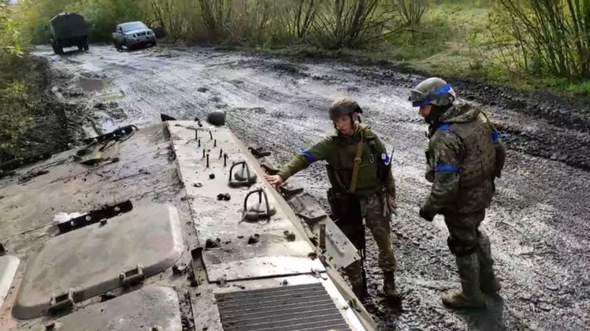 Imagens obtidas pela CNN mostram forças ucranianas no controle das áreas rurais de Donetsk ao redor da cidade contestada de Lyman / CNN