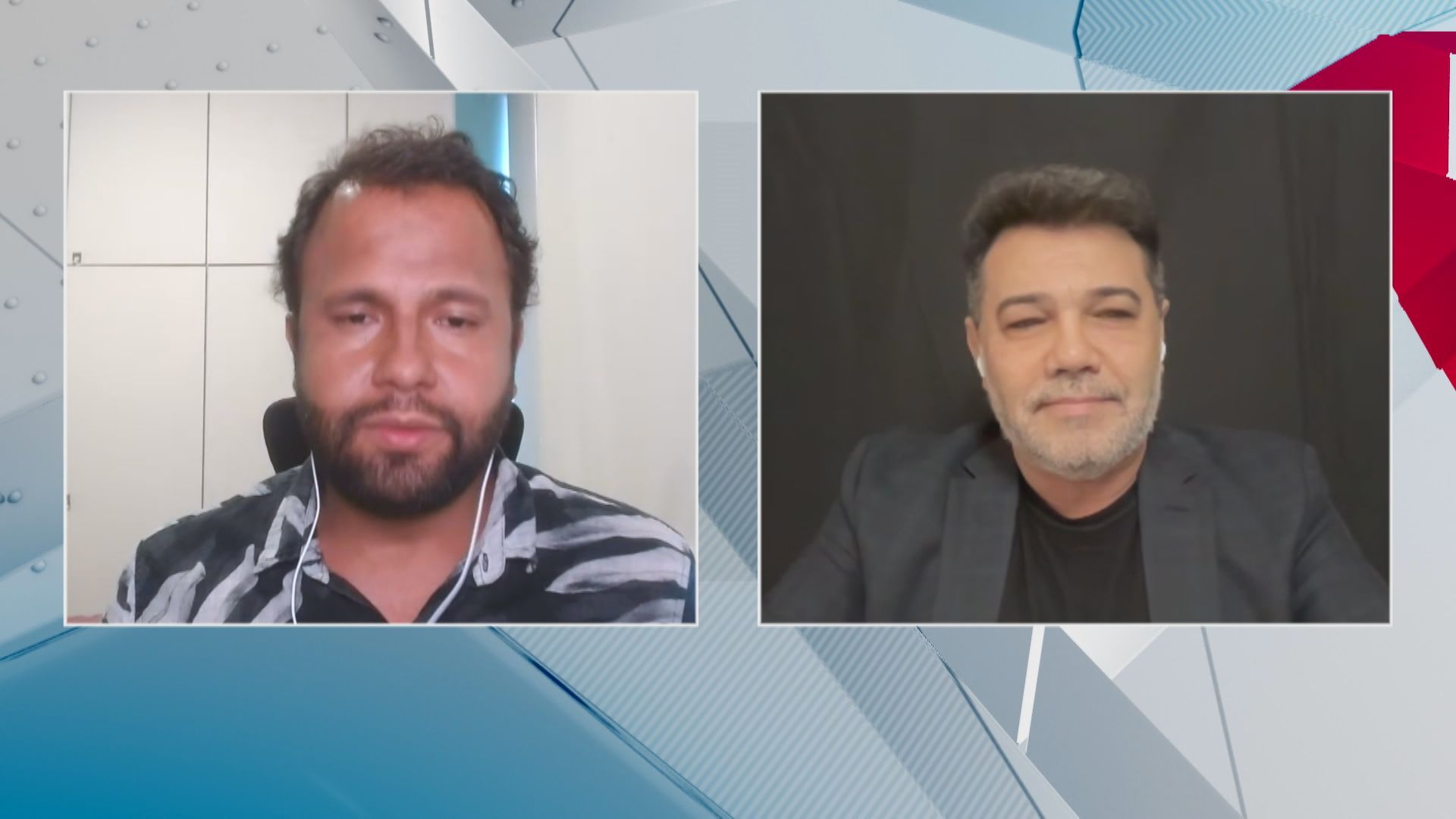 O deputado federal eleito Henrique Vieira (PSOL-RJ) e o deputado federal reeleito Pastor Marco Feliciano (PL-SP) em participação no Debate CNN