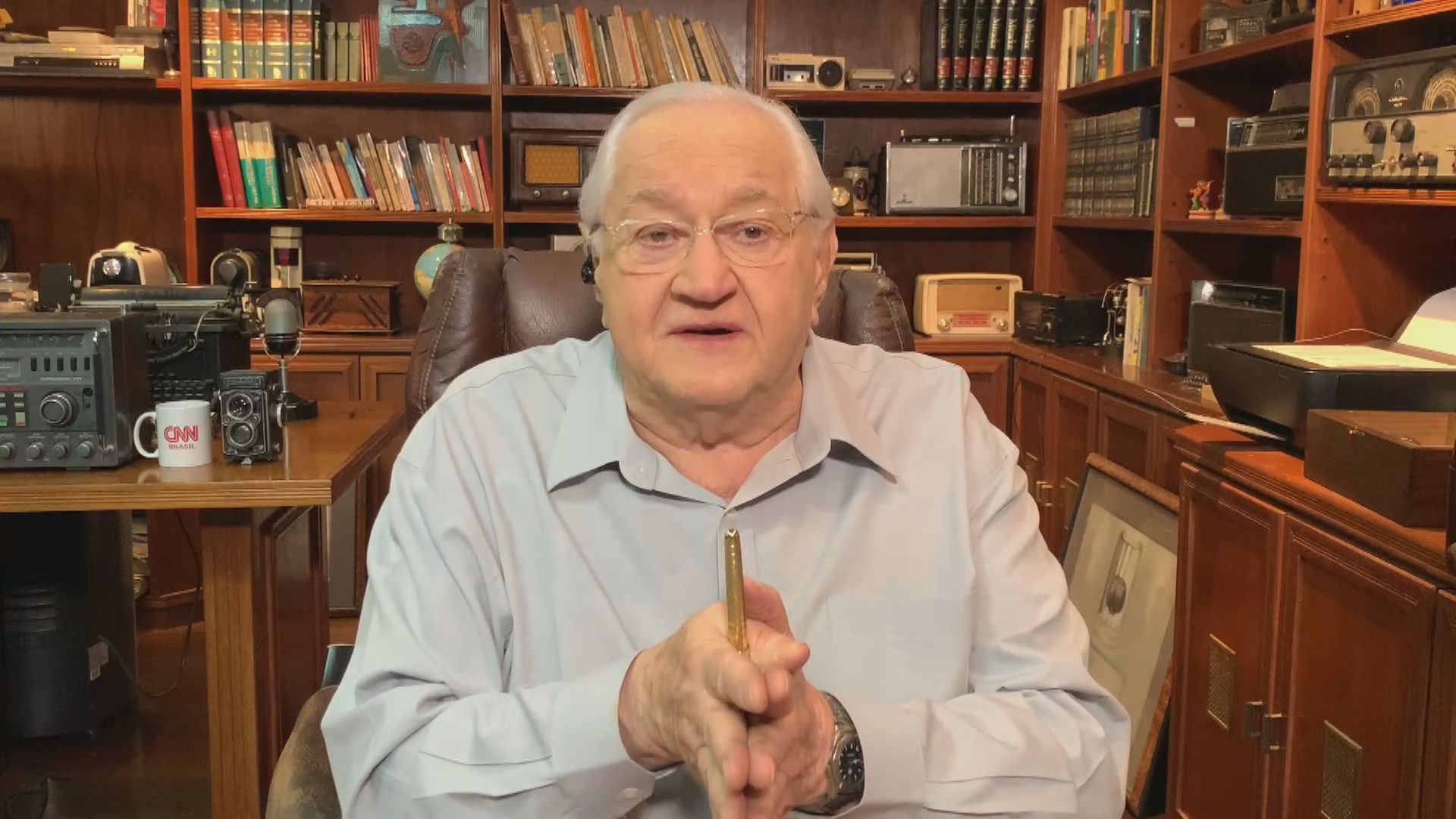 Boris Casoy, no quadro Liberdade de Opinião