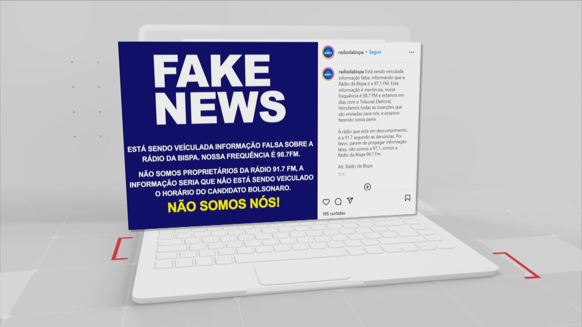 QG de Bolsonaro erra em frequência de rádio apontada / Reprodução/CNN