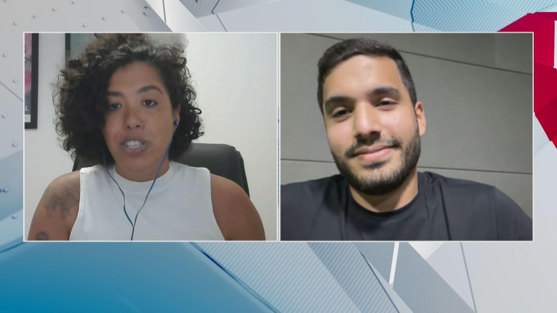 Deputados Talíria Petrone (Psol-RJ) e André Fernandes (PL-CE) debatem