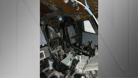 Interior de ônibus espacial soviético abandonado