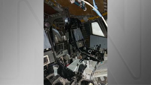 Interior de ônibus espacial soviético abandonado