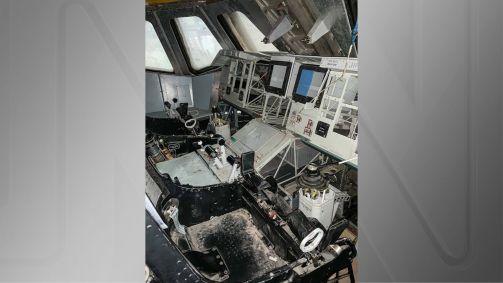 Interior de ônibus espacial soviético abandonado