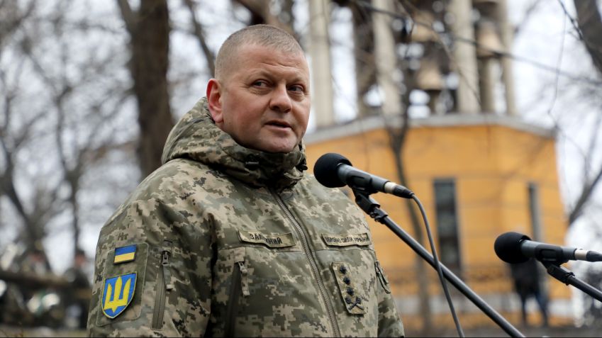 O ex-comandante das Forças Armadas da Ucrânia, tenente-general Valerii Zaluzhnyi / Yuliia Ovsiannikova / Ukrinform / Future Publishing via Getty Images