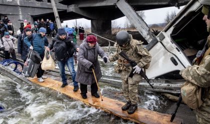Civilian Evacuations Continue In Irpin The Day After Deadly Shelling