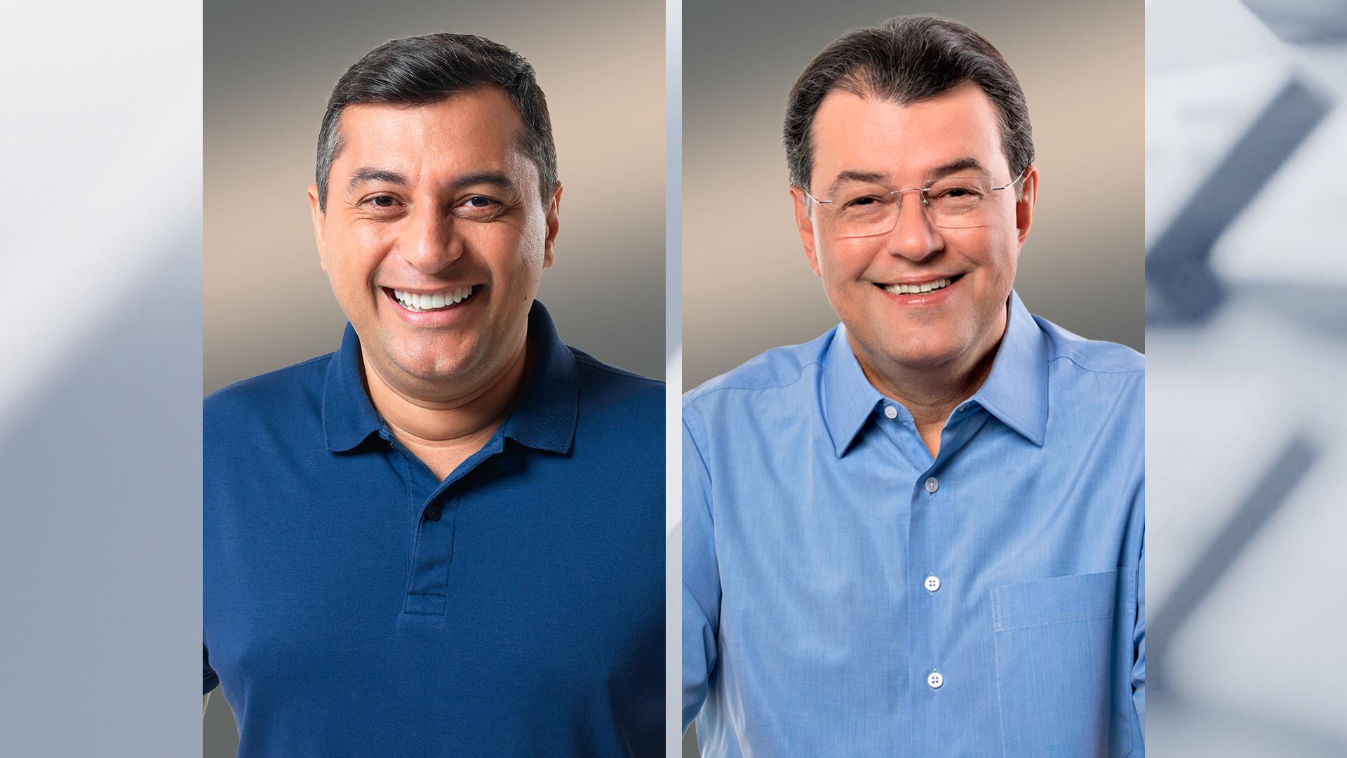 Wilson Lima (União Brasil) e Eduardo Braga (MDB), candidatos ao governo do Amazonas