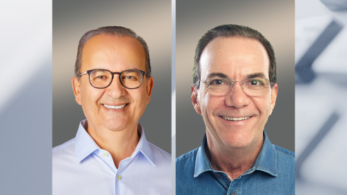 Jorginho Mello (à esquerda) e Décio Lima (PT)