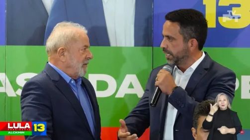 O ex-presidente Luiz Inácio Lula da Silva (PT) e o governador afastado de Alagoas, Paulo Dantas (MDB)