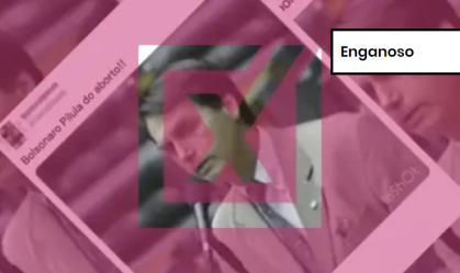 Imagem de destaque do post: Vídeo engana ao usar discurso de Bolsonaro para sugerir que ele defende aborto
