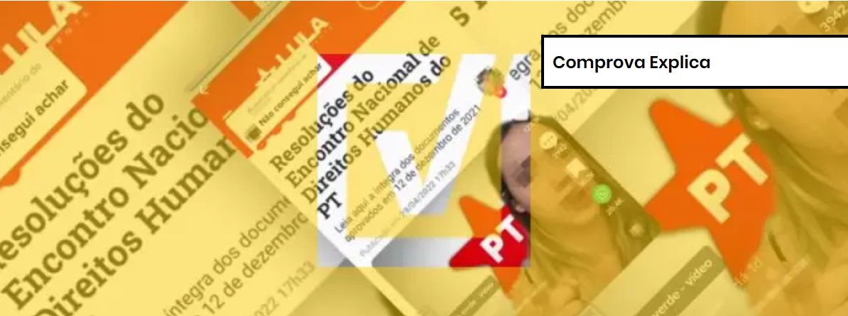 Imagem de destaque do post: Postagens confundem documento com plano de governo de Lula