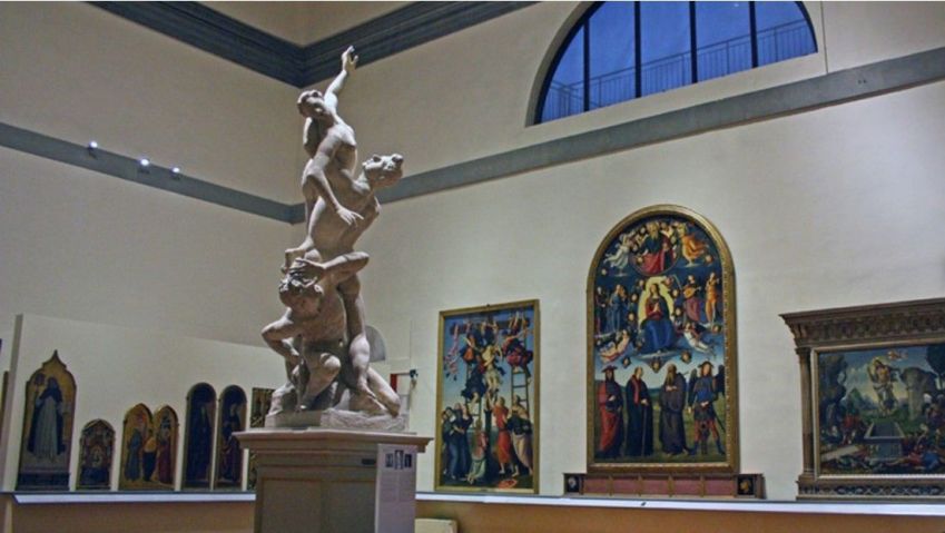 Sala del Colosso, na Accademia Gallery, antes das reformas / Guido Cozzi / Divulgação