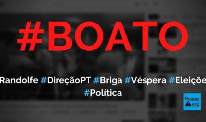 É falso vídeo que mostra briga entre Randolfe e direção do PT
