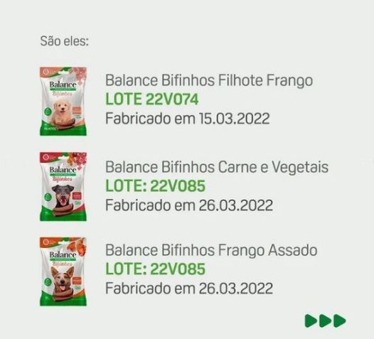 Produtos que não devem ser consumidos / Balance/Instagram