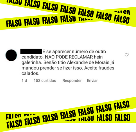 Imagem de destaque do post: É falso que eleitores serão presos se denunciarem erro nas urnas