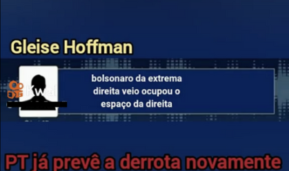 Gravação de Gleisi comentando cenário político não foi feita após debate
