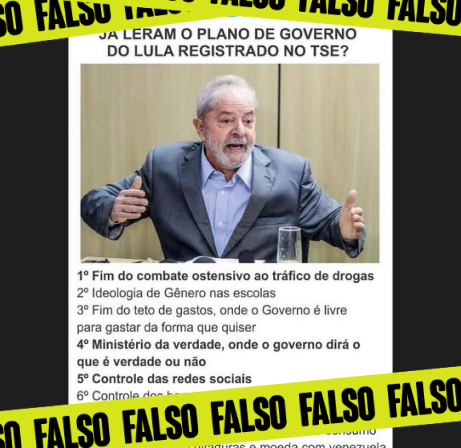 Imagem de destaque do post: Texto viral com nove ‘propostas de Lula’ traz informações falsas sobre programa