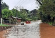 Ciclone extratropical chega em SC e causa chuvas com rajadas de vento