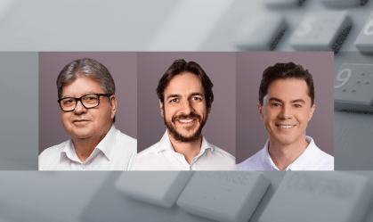 Pesquisa Ipec na PB: Azevedo tem 39% dos votos válidos; Cunha Lima e Veneziano, 22%