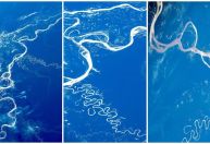 Cosmonauta russo publica fotos do rio Amazonas visto da estação espacial; veja