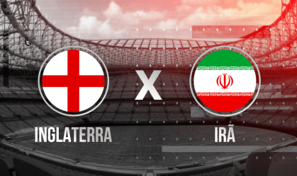 Inglaterra e Irã entram em campo às 10h desta segunda-feira (21)