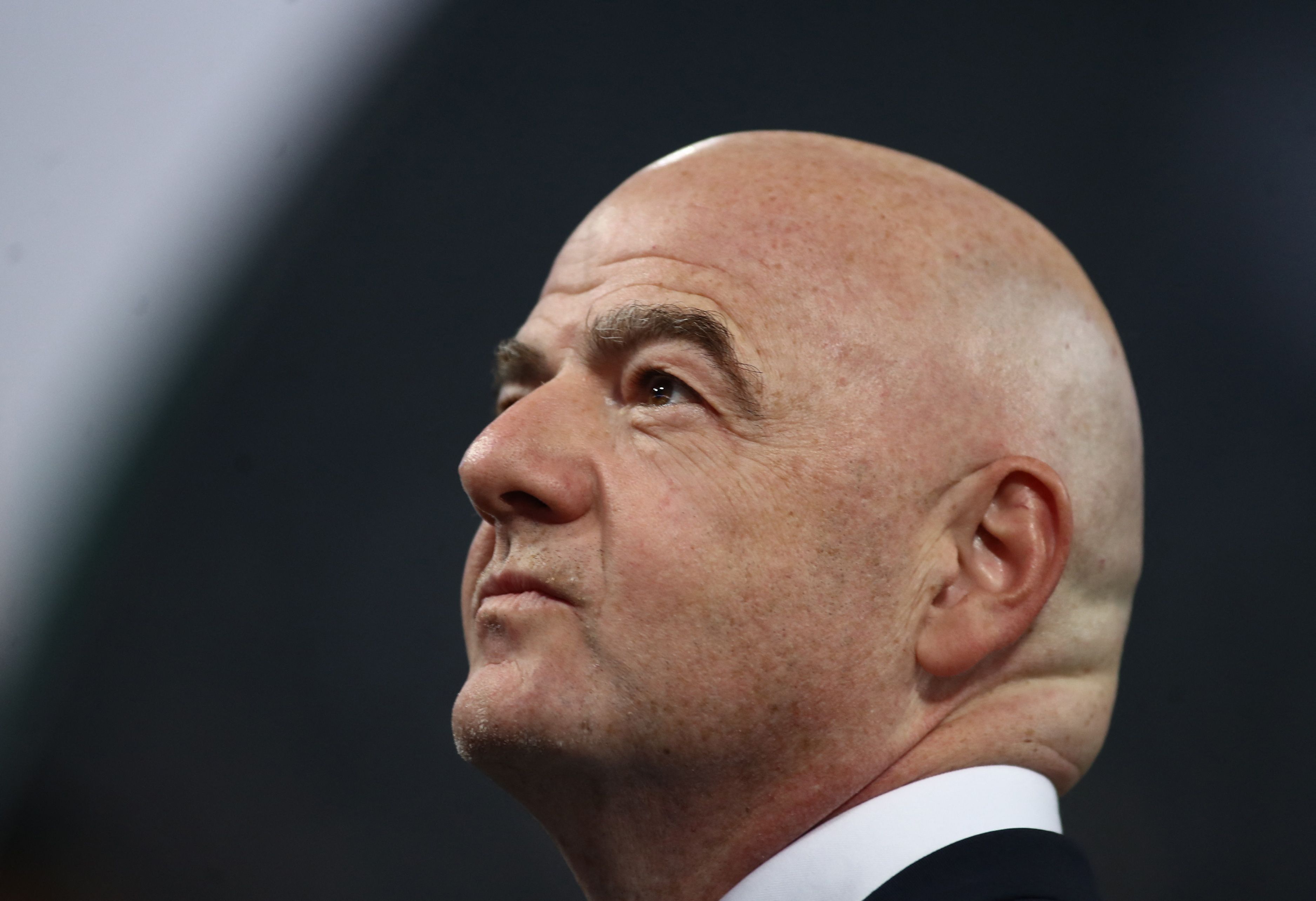 Presidente da Fifa, Gianni Infantino, no jogo Corinthians x Flamengo